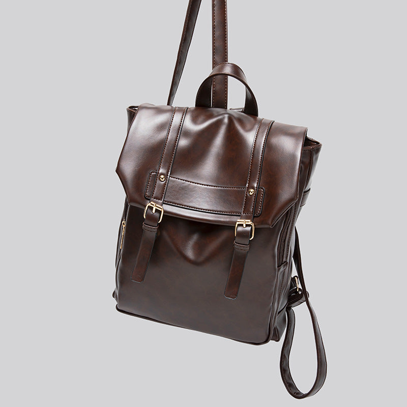 Retro College Style Large Capacity Commuter Backpack