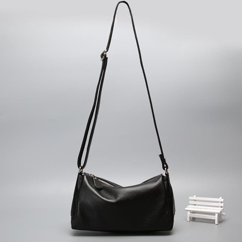 Casual Simple One-shoulder Crossbody Women's Soft Leather Bag
