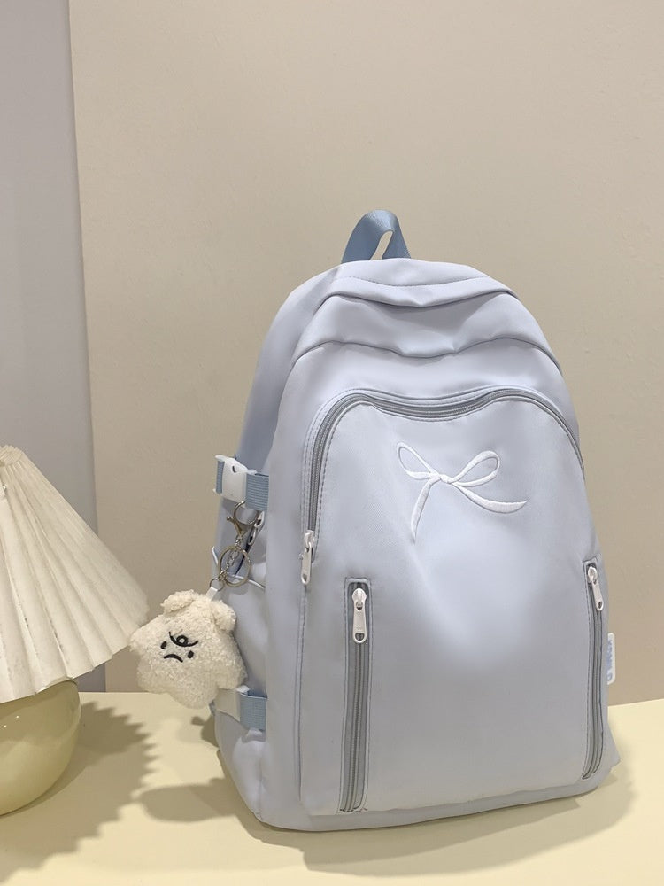 Large Capacity Girl Bow Backpack With College Style