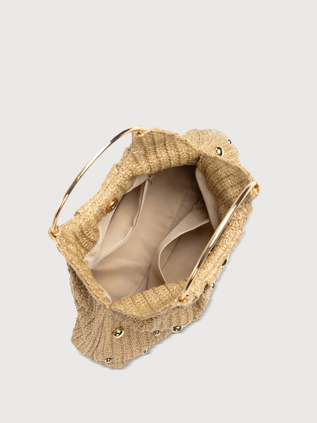 Women's Fashion Solid Color Straw Woven Handbag