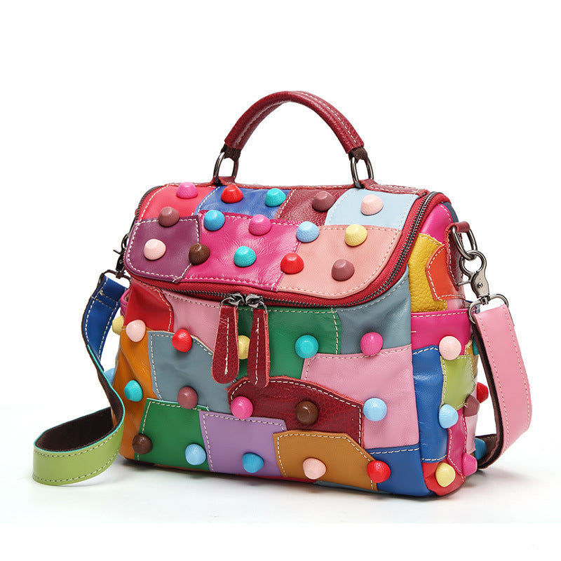 Colorful Large Capacity Versatile Shoulder Crossbody Bag