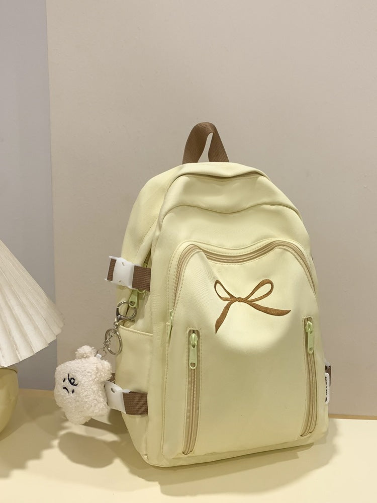 Large Capacity Girl Bow Backpack With College Style