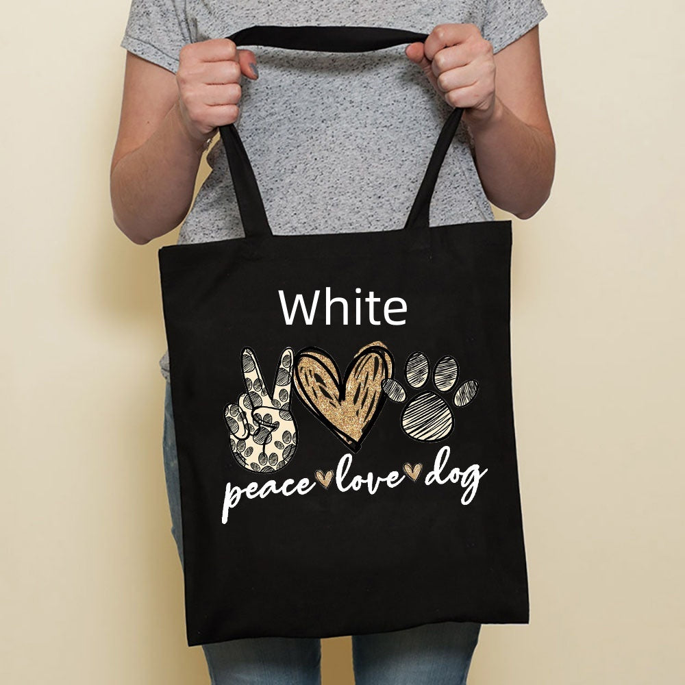 Sausage Cute Pet Dog Printed Canvas Bag