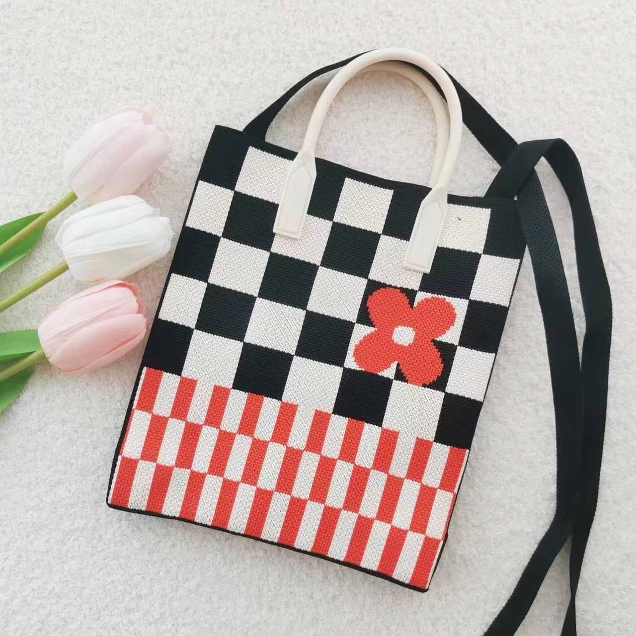 Women's Crossbody Small Cute And Lightweight Four Seasons Striped Handbag