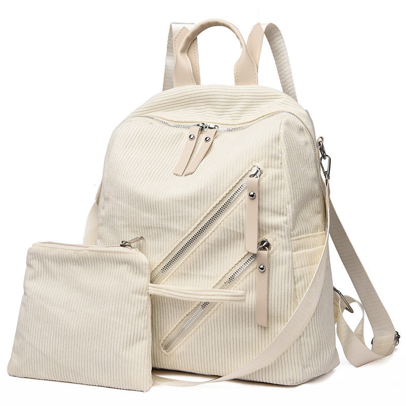Simple Street Trendy Capacity Casual Female Backpack