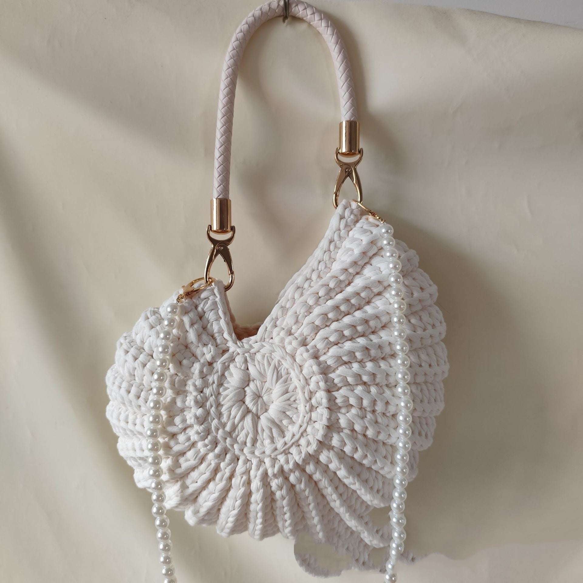 New Handmade Woven Pearl Chain Candy Color Fashion