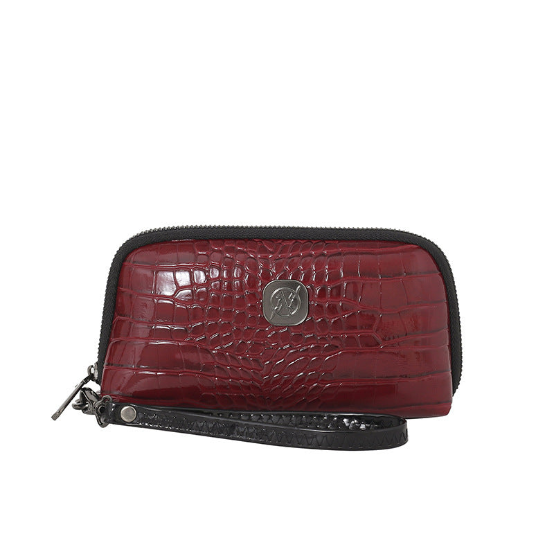 Hand-held Crystal Bamboo Pattern Exquisite Mobile Phone Bag