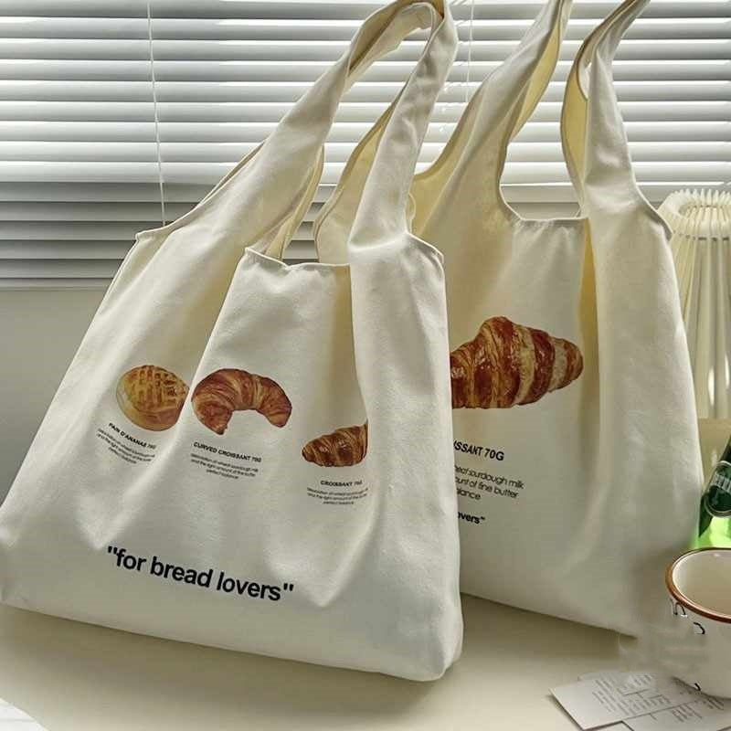 Bread Lovers Can Celebrate Croissant One-shoulder Canvas Bag