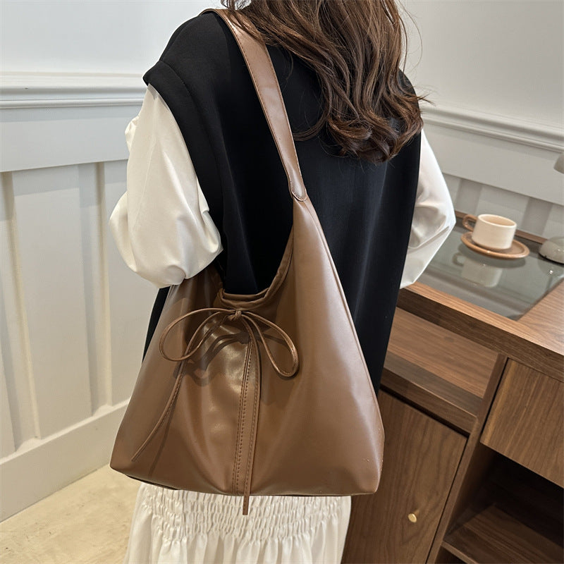 Fashionable Stylish Shoulder Texture Large Capacity Niche Design Bag