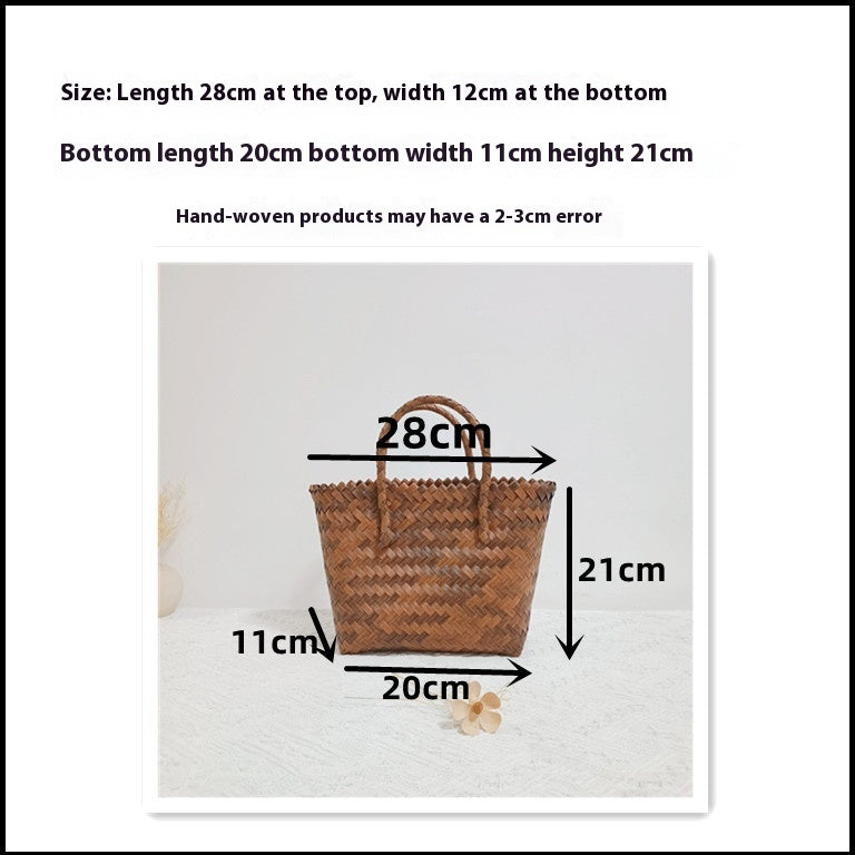 Creative Printing Bamboo Large Capacity Travel Handbag
