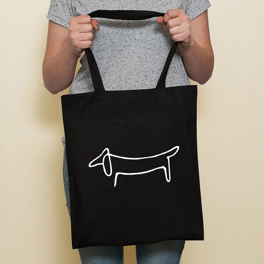 Sausage Cute Pet Dog Printed Canvas Bag