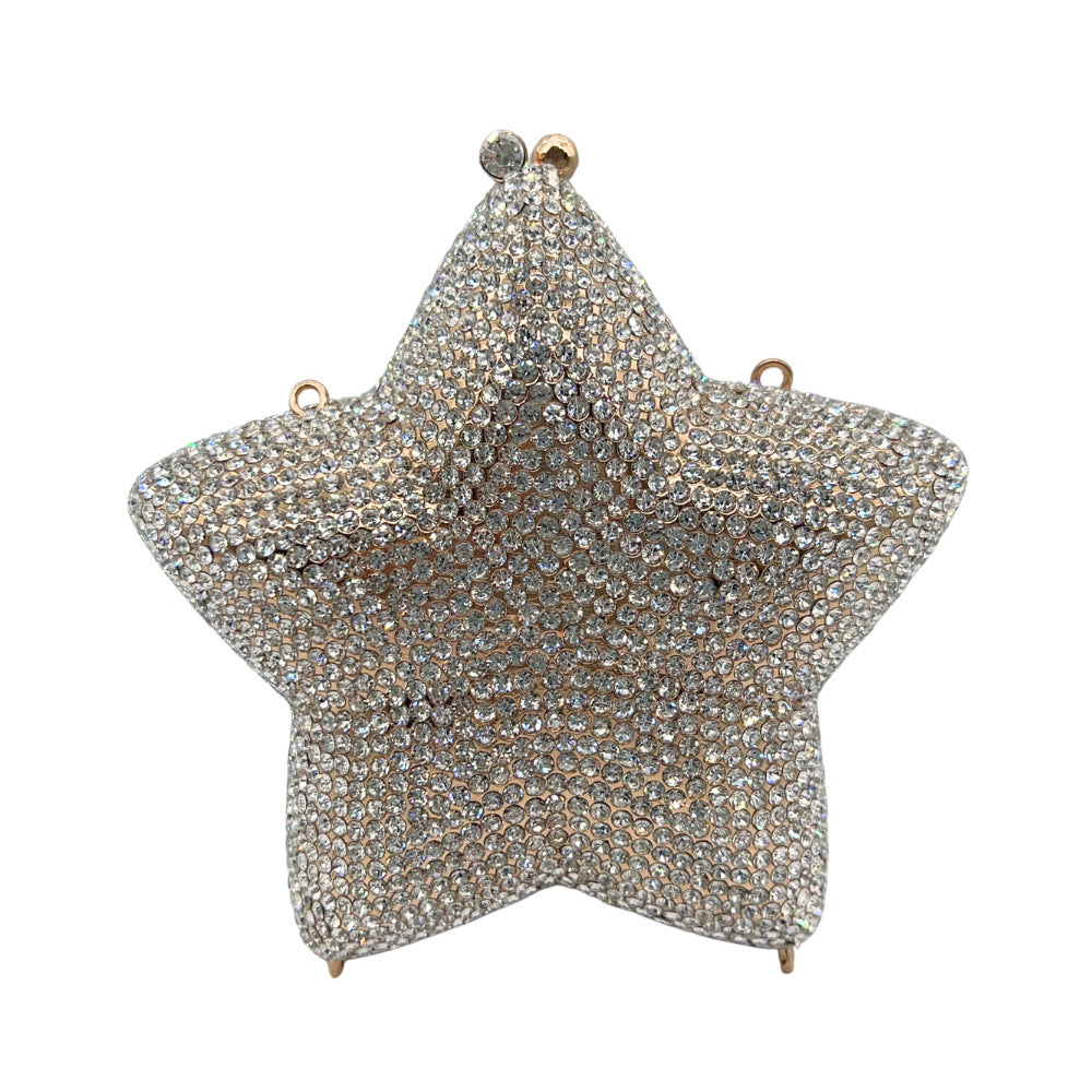 Little Star Studded Diamond Dinner Full Diamond Handbag