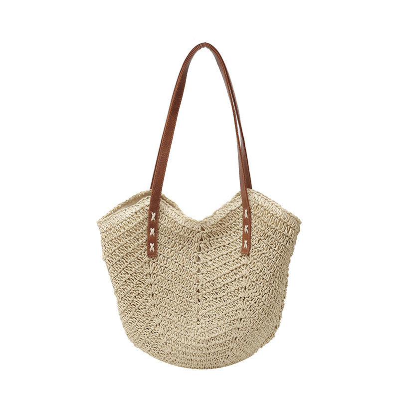 Straw Bag Holiday Shoulder Bag Fashion Woven Tote Bag