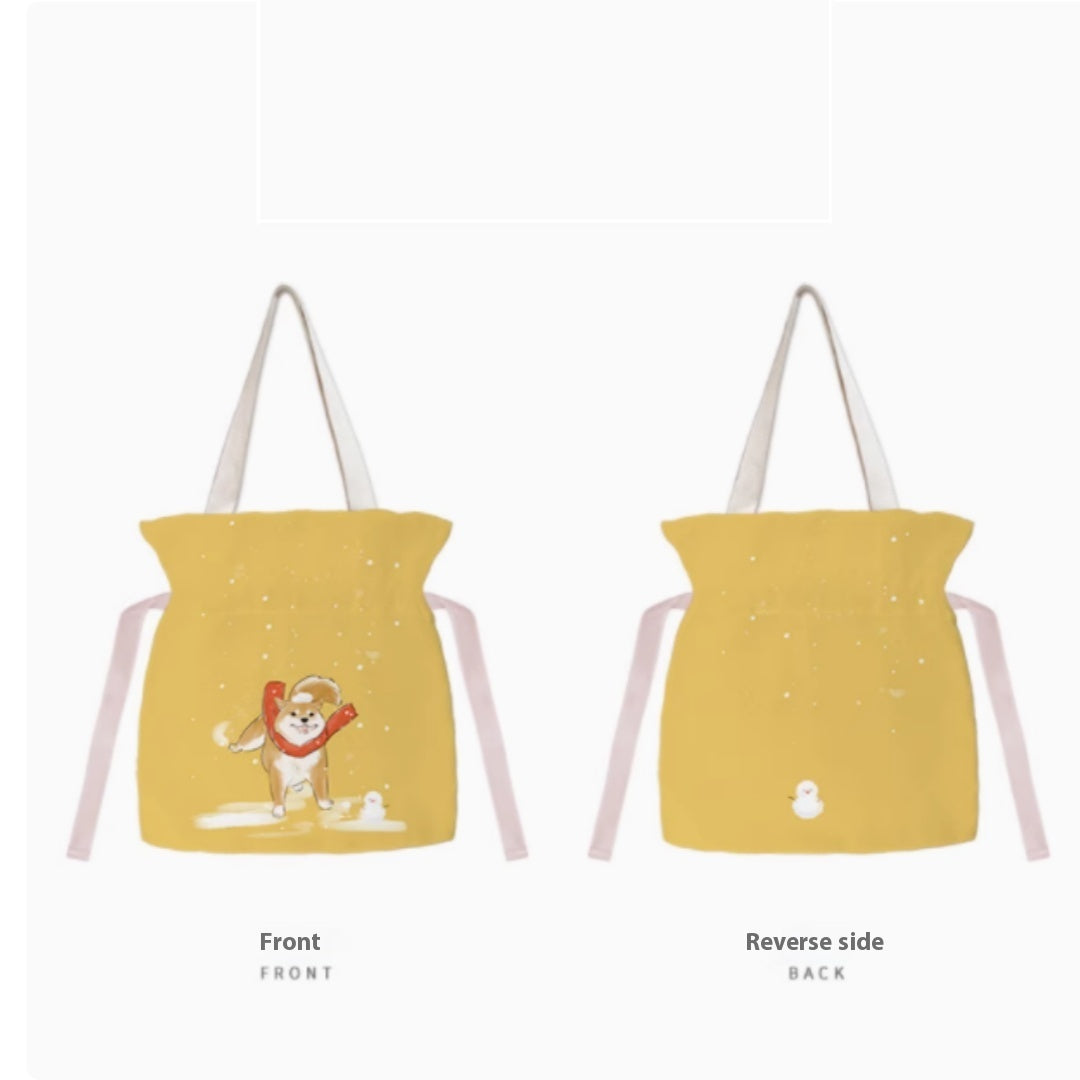 Creative All-match Shiba Inu Series Canvas Bag