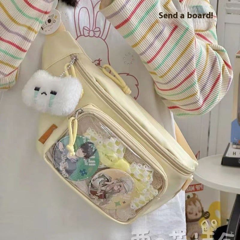 Girl's Beautiful Student Waist Casual All-match Messenger Bag