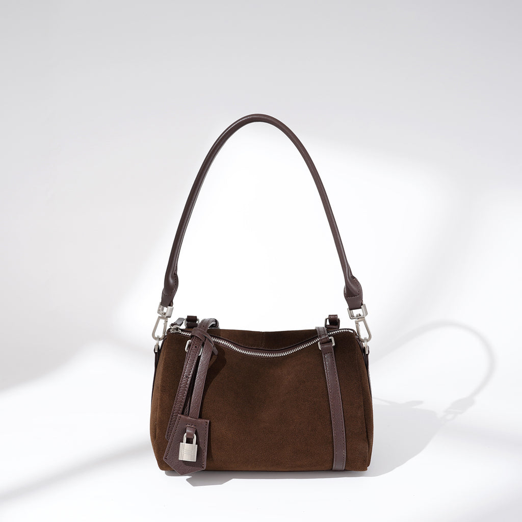 Retro Shoulder Top Layer Cattlehide Leather Crossbody Bag