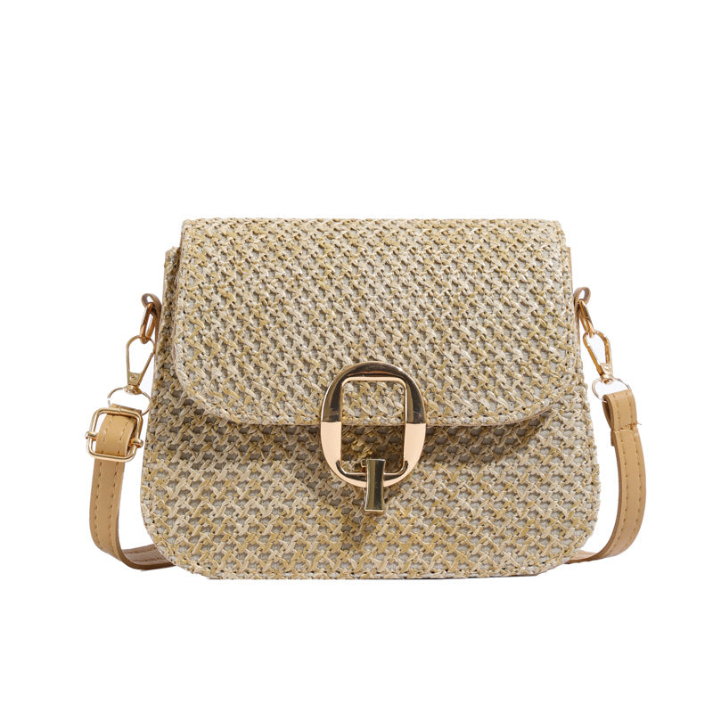 Lock Straw One-shoulder Crossboby Bag