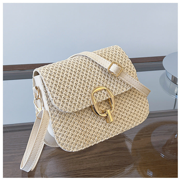 Lock Straw One-shoulder Crossboby Bag