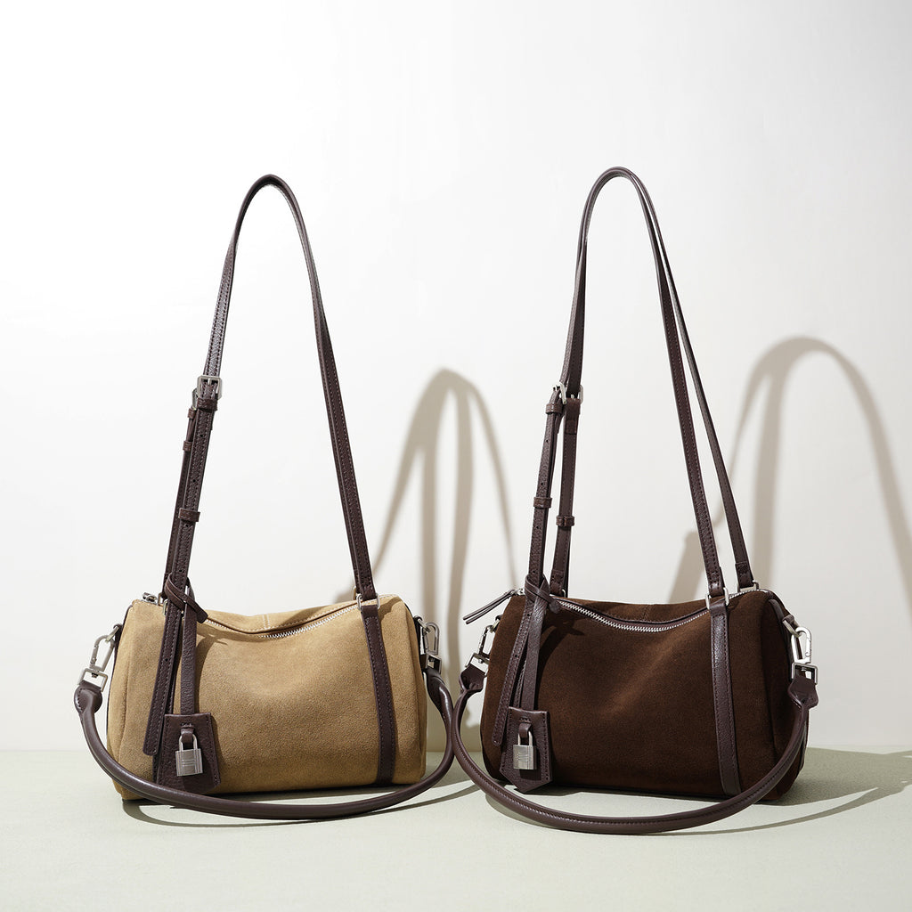Retro Shoulder Top Layer Cattlehide Leather Crossbody Bag