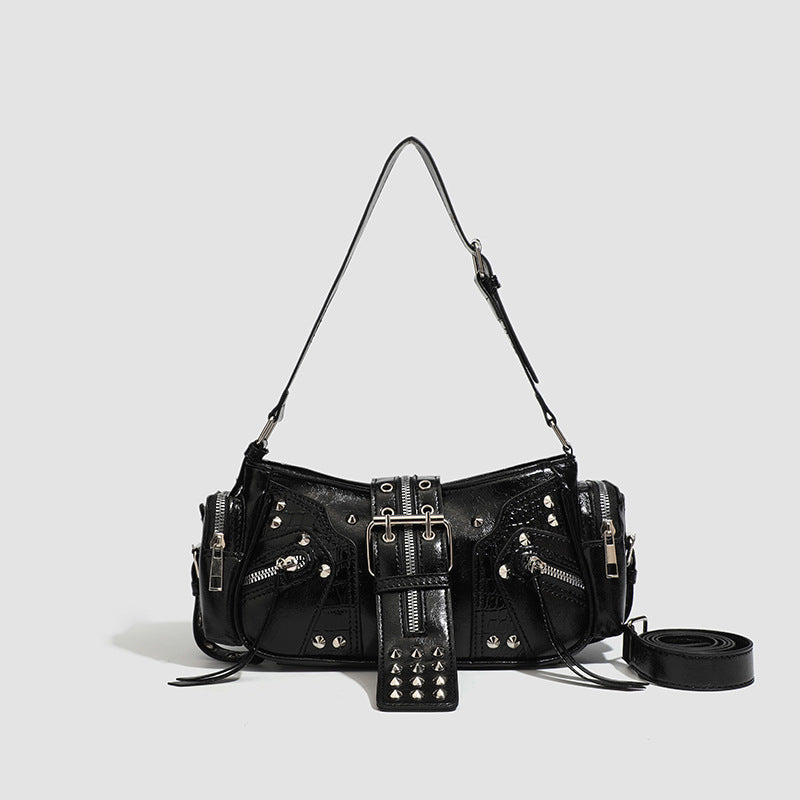 European And American Retro Handbag Special-interest Design Oil Wax Leather