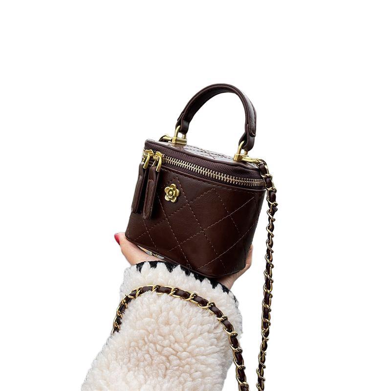 Portable Diamond Chain Mini Satchel