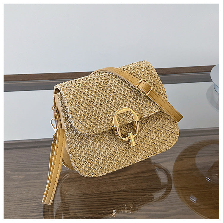 Lock Straw One-shoulder Crossboby Bag
