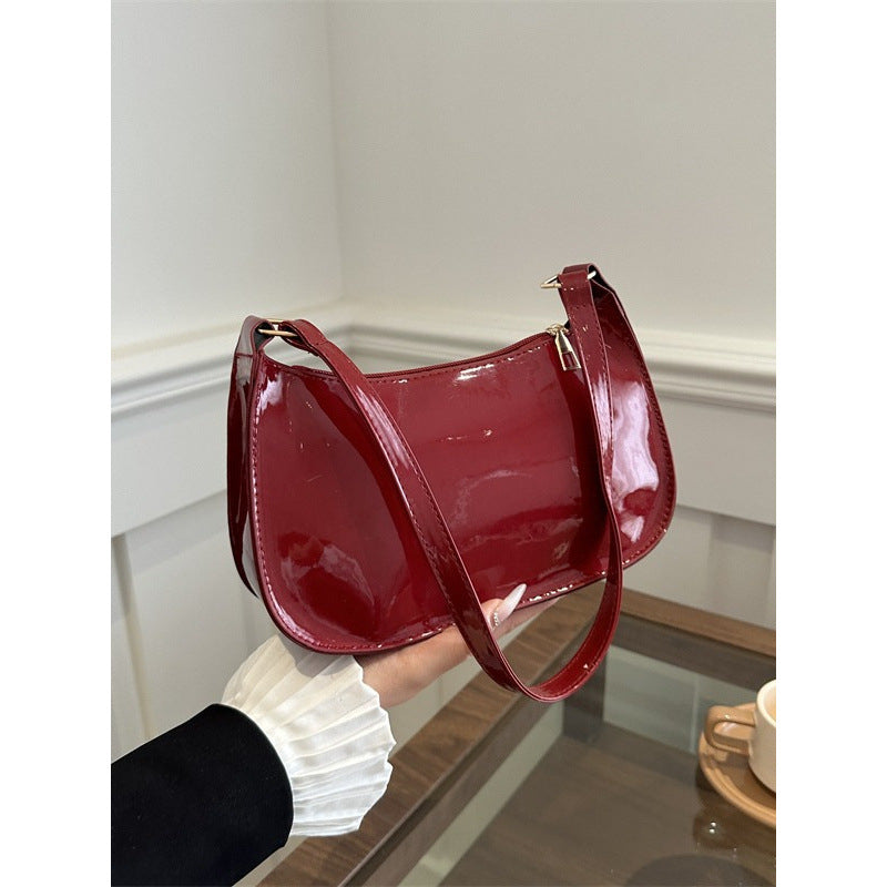 Korean Senior Sentong Qin Simple Shoulder Bag