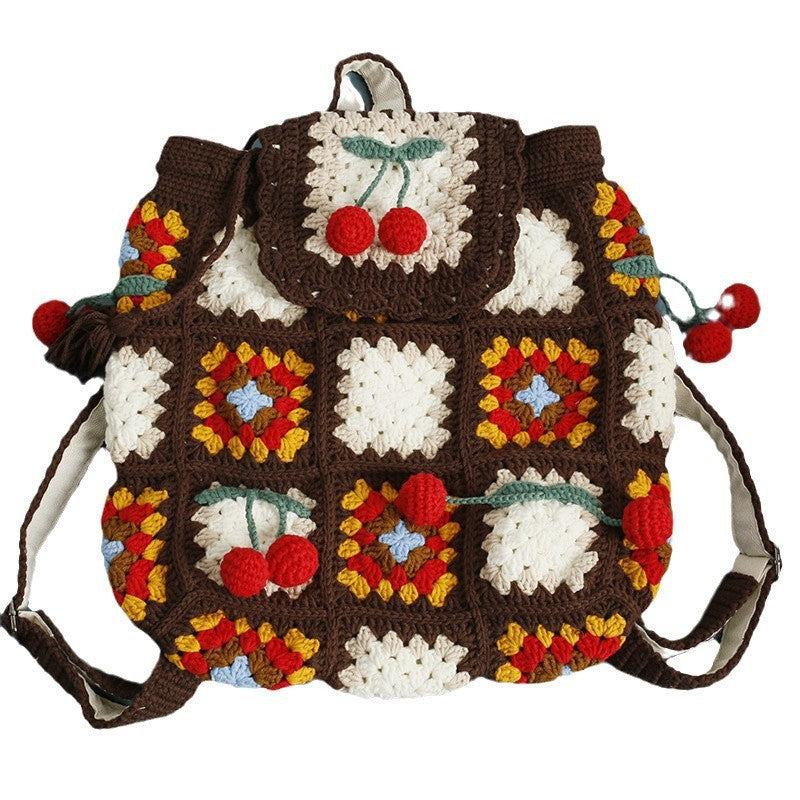 Handmade Wool Crocheted Ladies Shoulder Bag