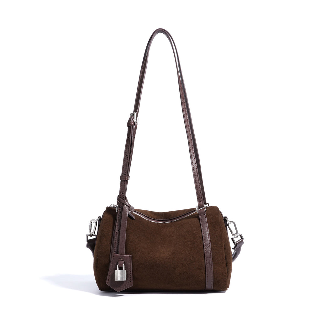Retro Shoulder Top Layer Cattlehide Leather Crossbody Bag