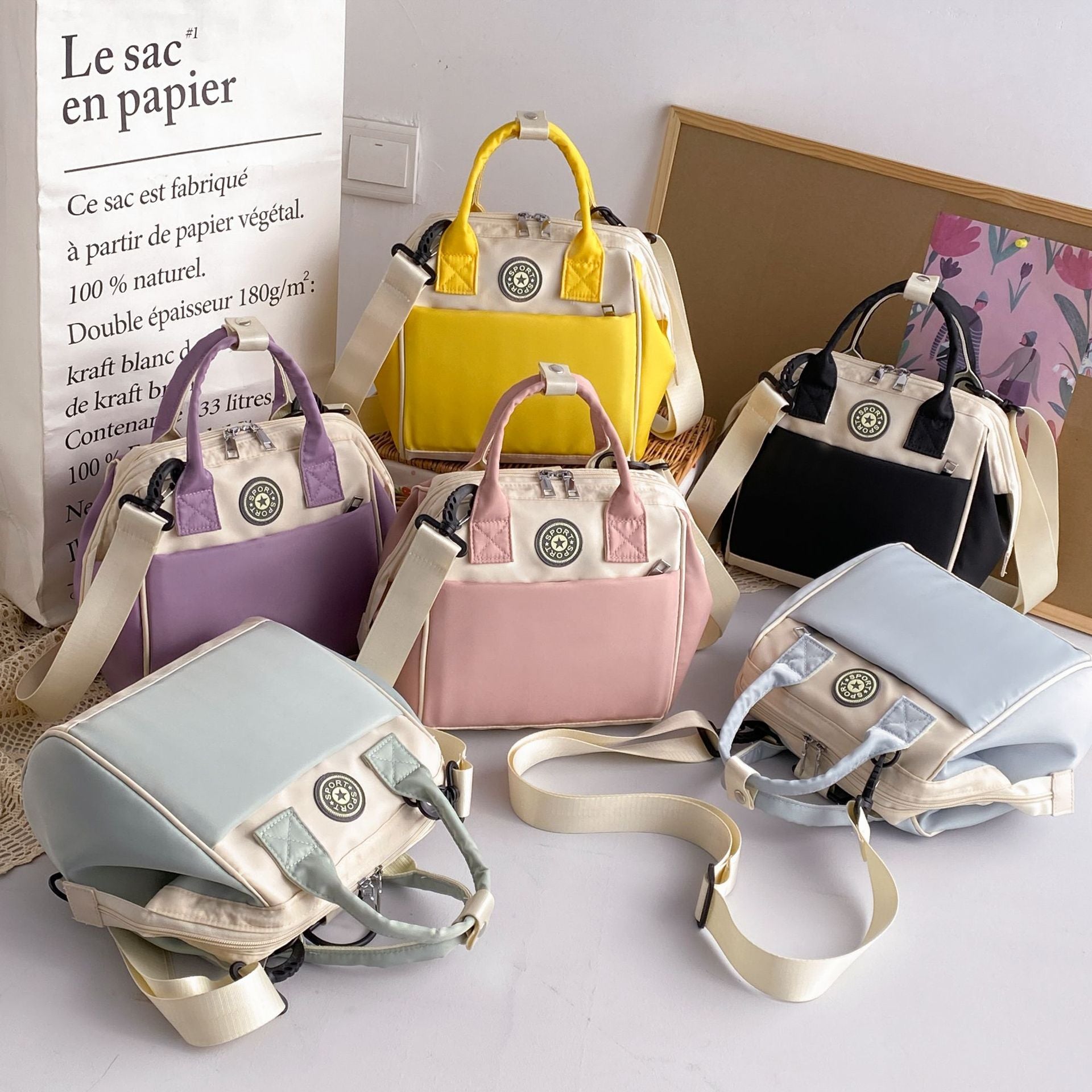 Anti-Aging Fashion Mother And Baby Out Lightweight Backpacks Handbag