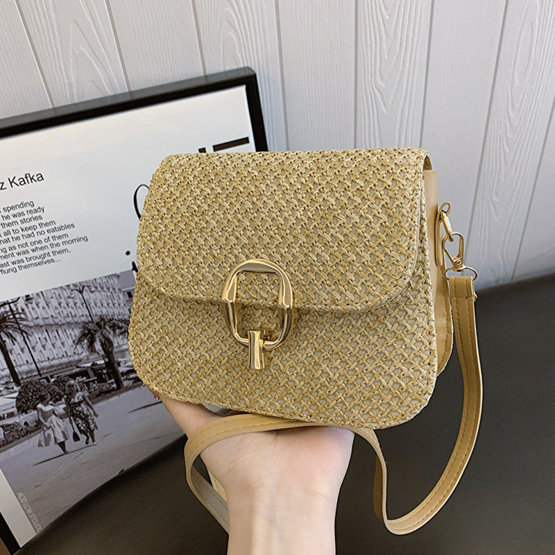 Lock Straw One-shoulder Crossboby Bag