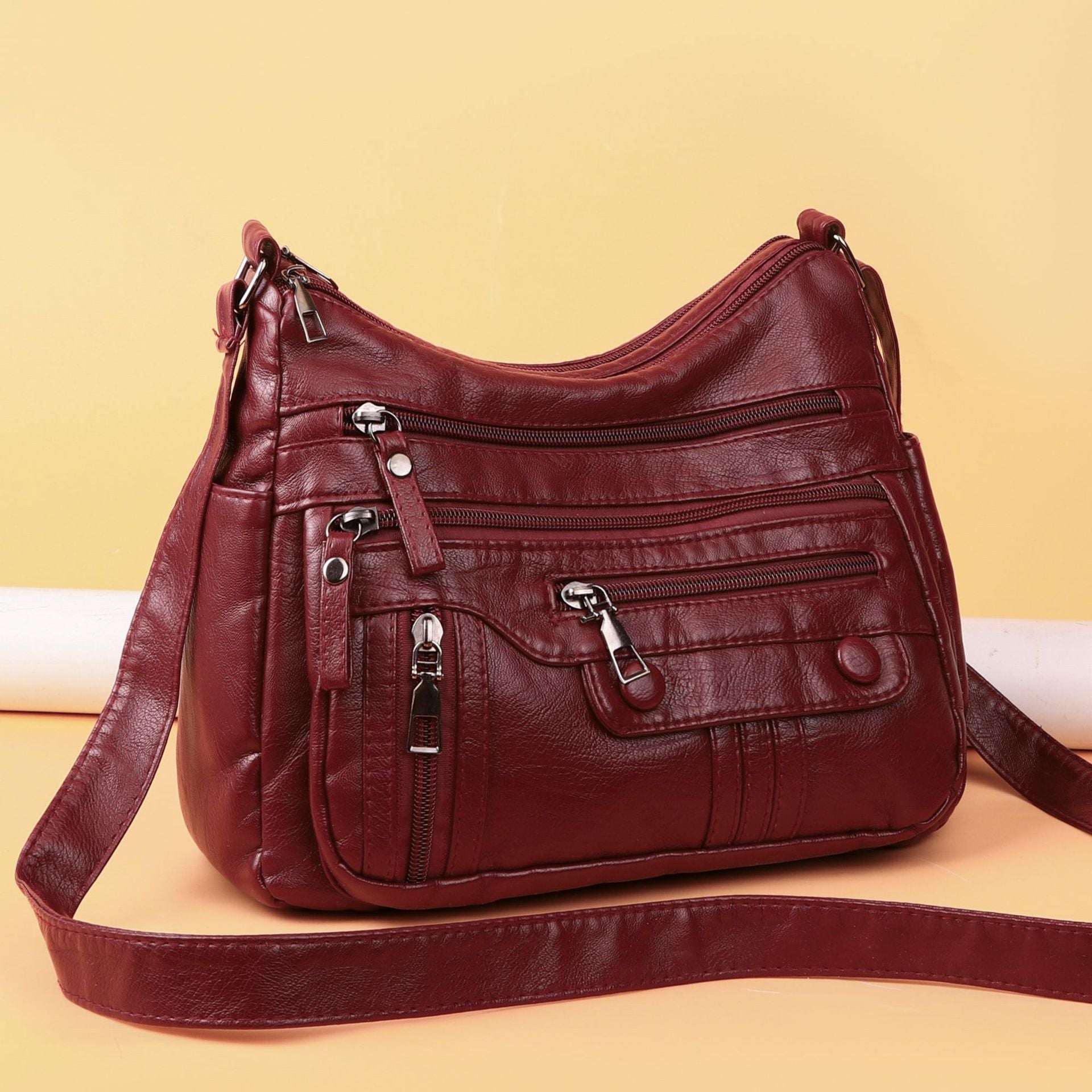 Shoulder Bag Women's Soft Leather Fashion All-match Messenger Bag