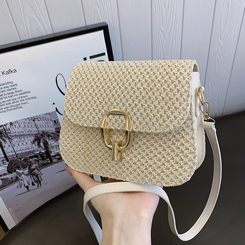 Lock Straw One-shoulder Crossboby Bag