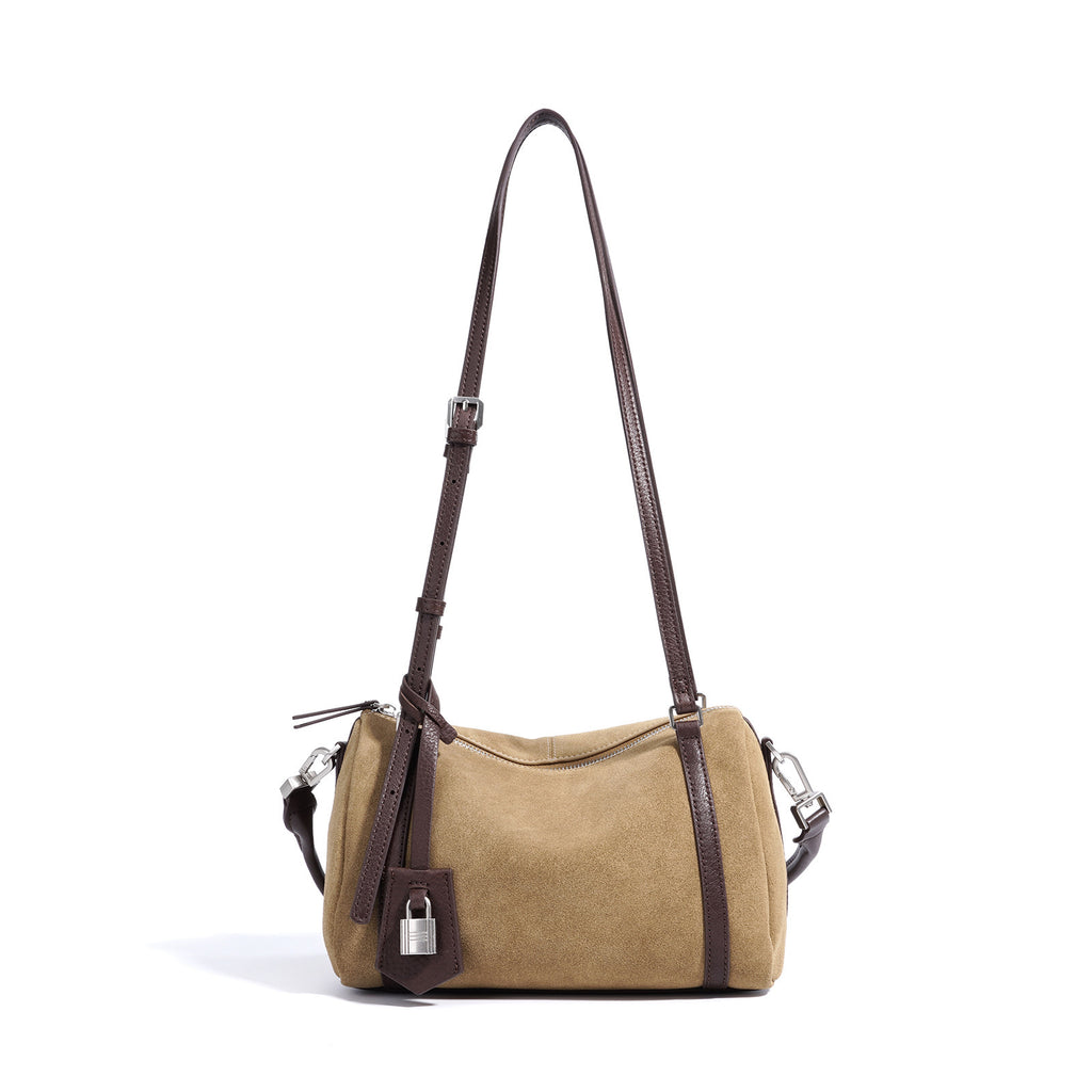 Retro Shoulder Top Layer Cattlehide Leather Crossbody Bag