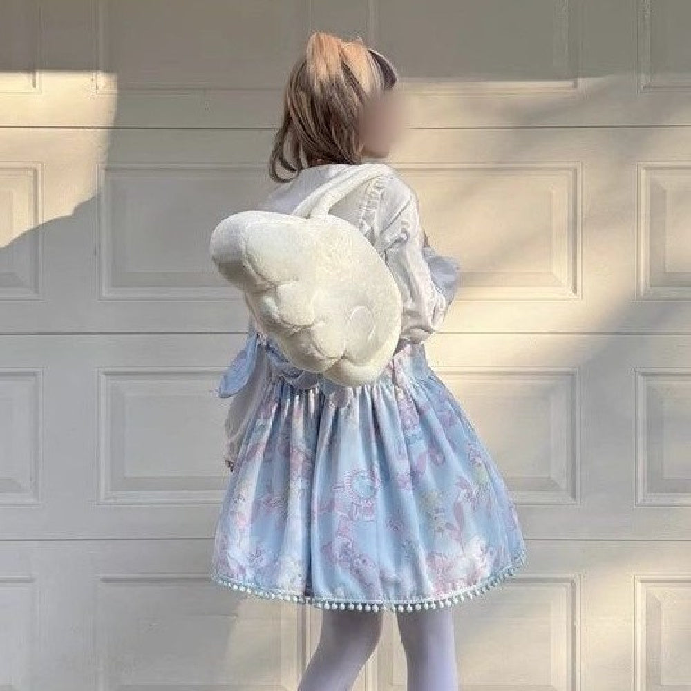 Ladies Fashion New Angel Plush Wings Style Bag