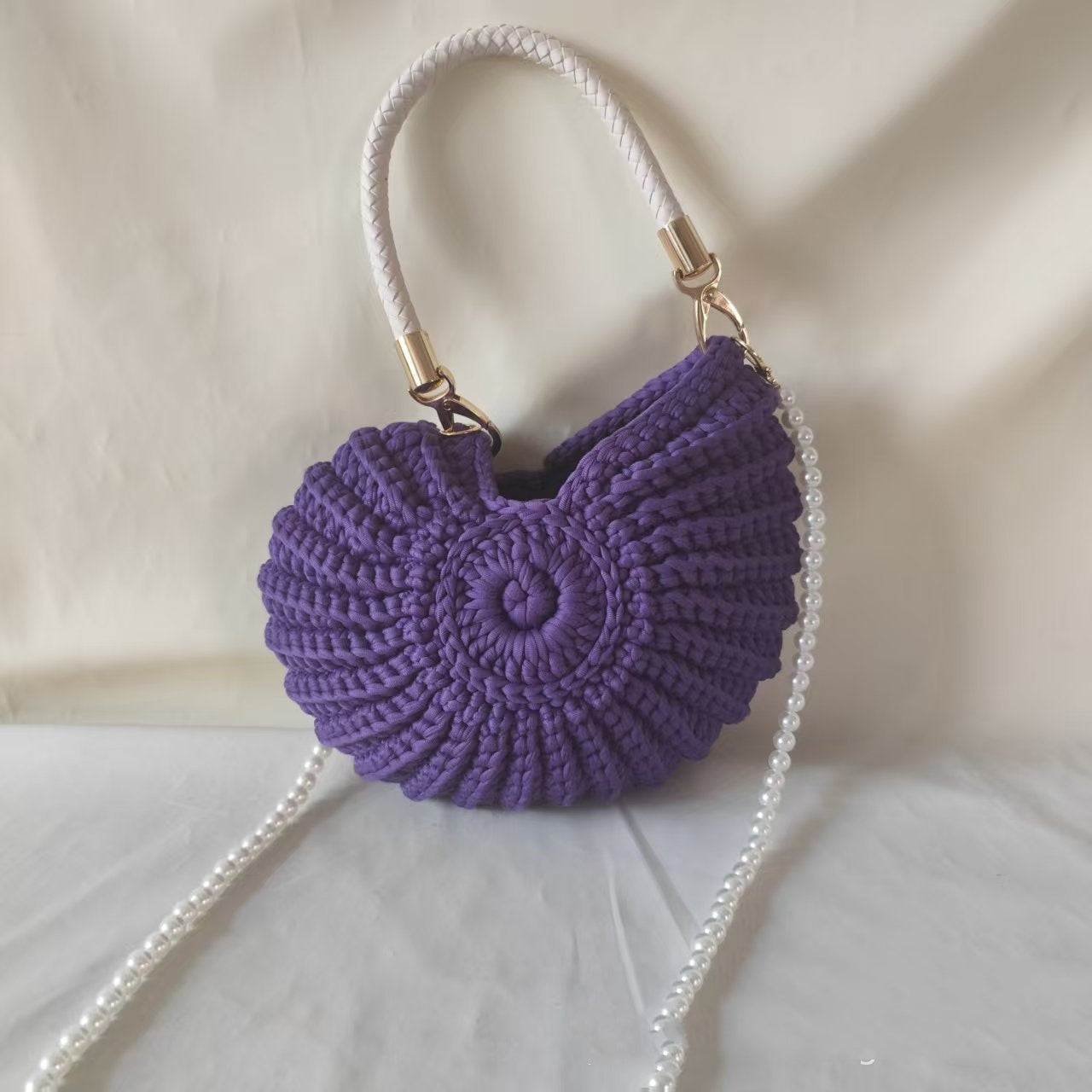 New Handmade Woven Pearl Chain Candy Color Fashion