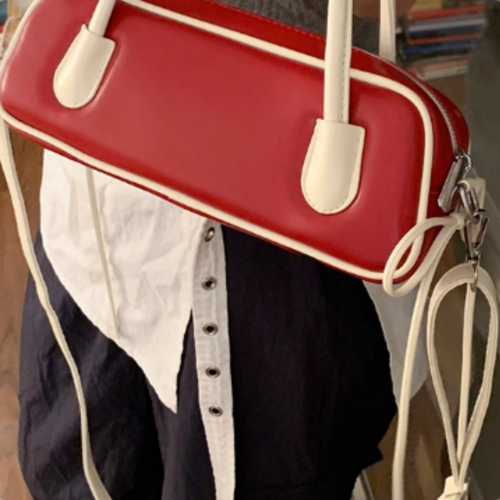 Women's Retro Niche Red Handbag