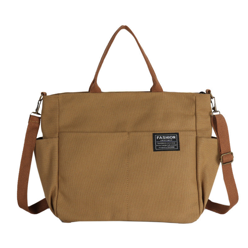 New Women's Canvas Casual Retro Large Capacity Multi-layer Women's Messenger Bag