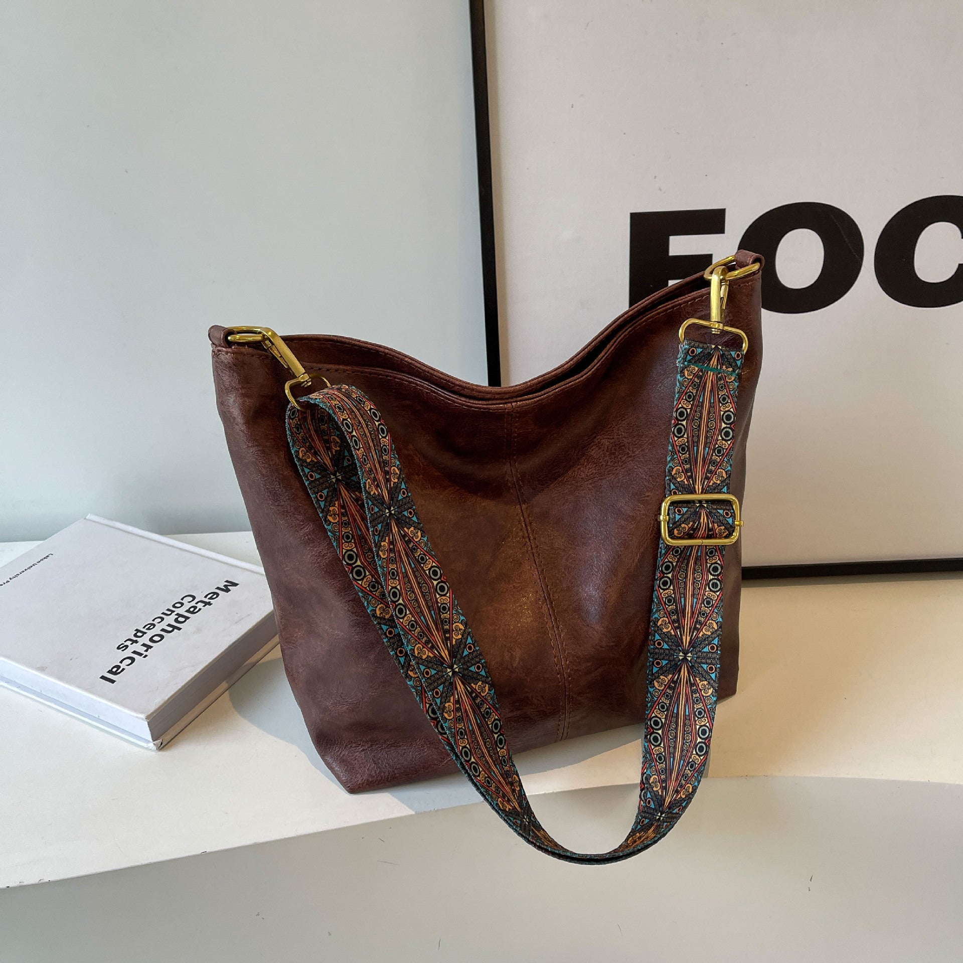 Fashion Large Capacity Bag Women's Crossbody Bucket Bag