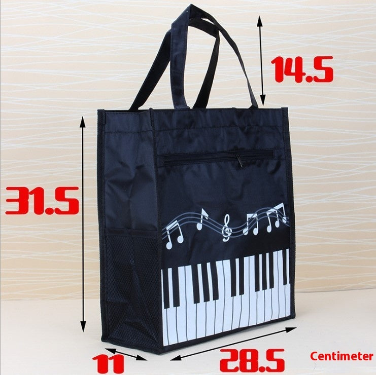 Piano Notes Tuition Bag Tote Bag Two Layers