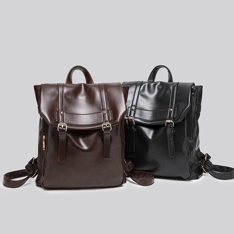 Retro College Style Large Capacity Commuter Backpack