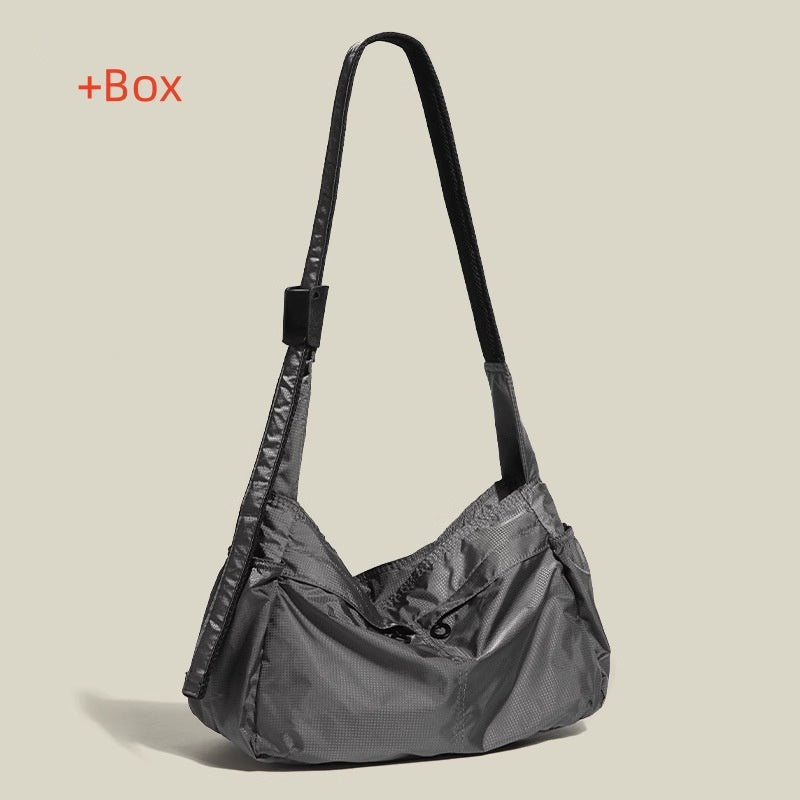 Large Capacity Casual Shoulder Nylon Waterproof Sports Style Messenger Bag