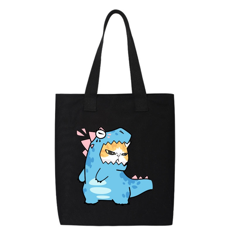 Shiba Inu Male And Female Shoulder Bag Canvas Large Capacity