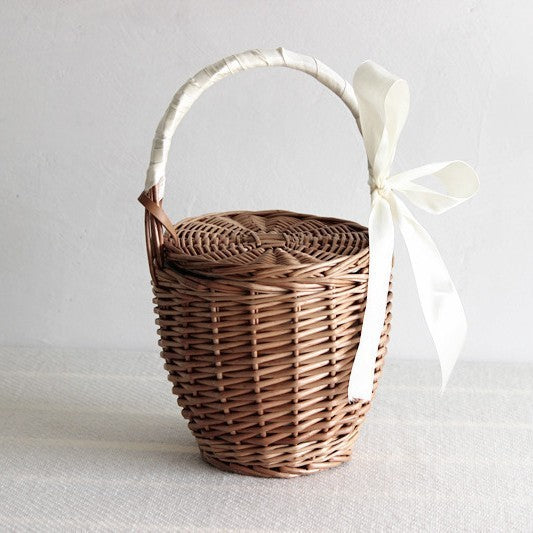 Basket Picnic Straw Bag Japanese Style