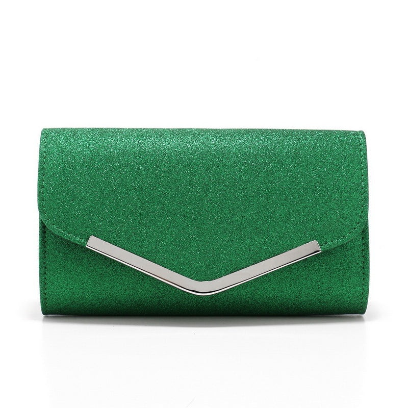 Frosted Sequins Light Luxury Dinner Bag High-grade Metal Decoration