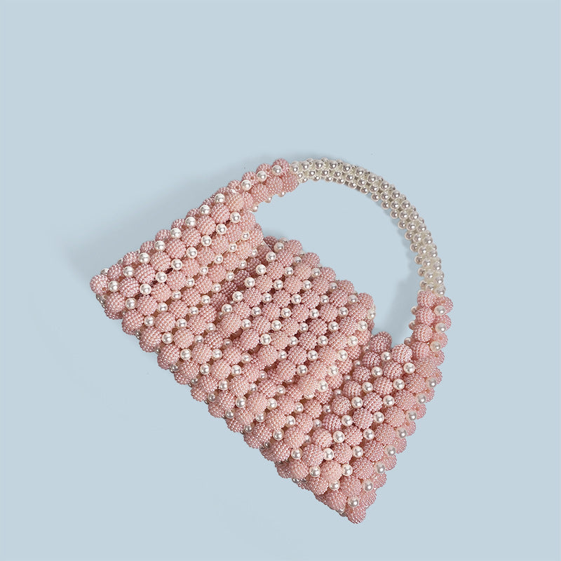 Waxberry Pearl Ball Handmade Beaded Handbag