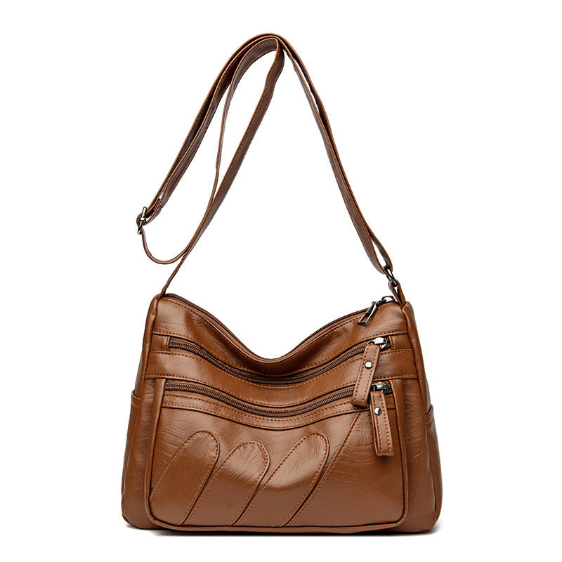 Women's Soft Leather Backpack Bag Large Capacity Shoulder Messenger Bag Women's Shoulder Bag