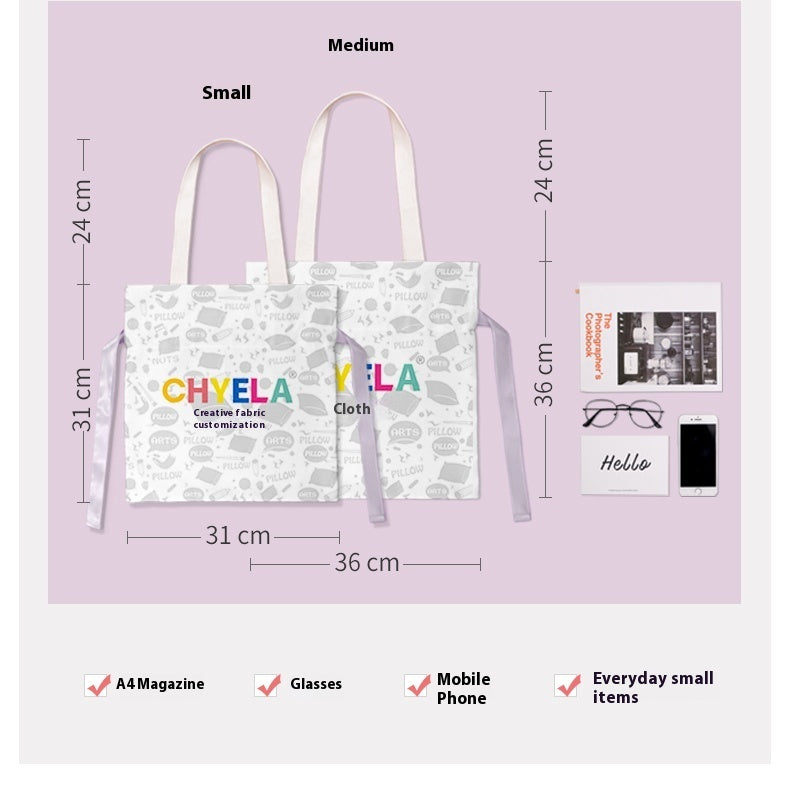Creative All-match Shiba Inu Series Canvas Bag