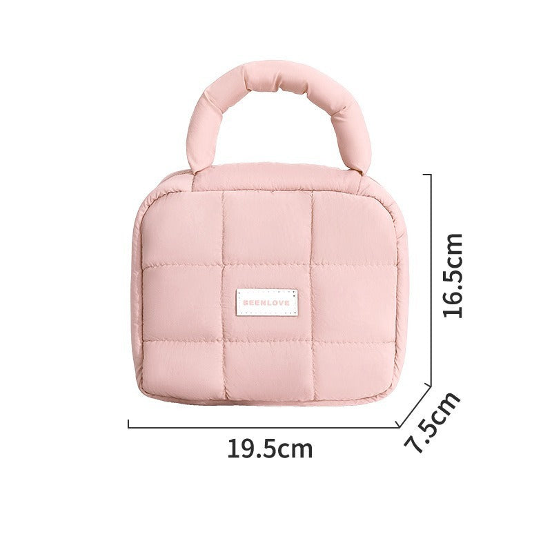 Women's Fashion New Puff Square Storage Bag