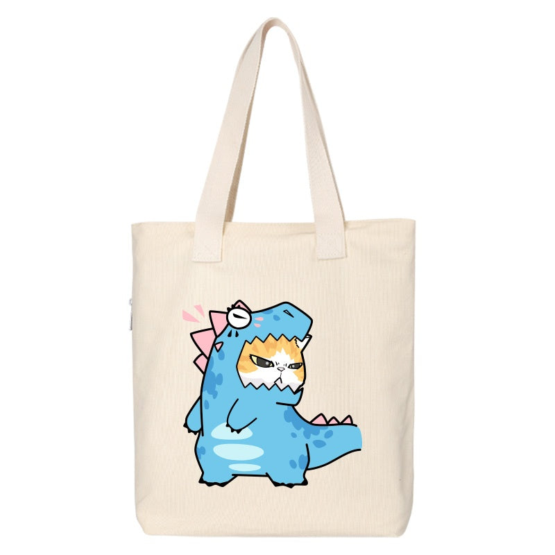 Shiba Inu Male And Female Shoulder Bag Canvas Large Capacity